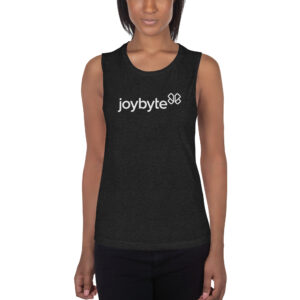 Joybyte – Muscle Tank – White Logo