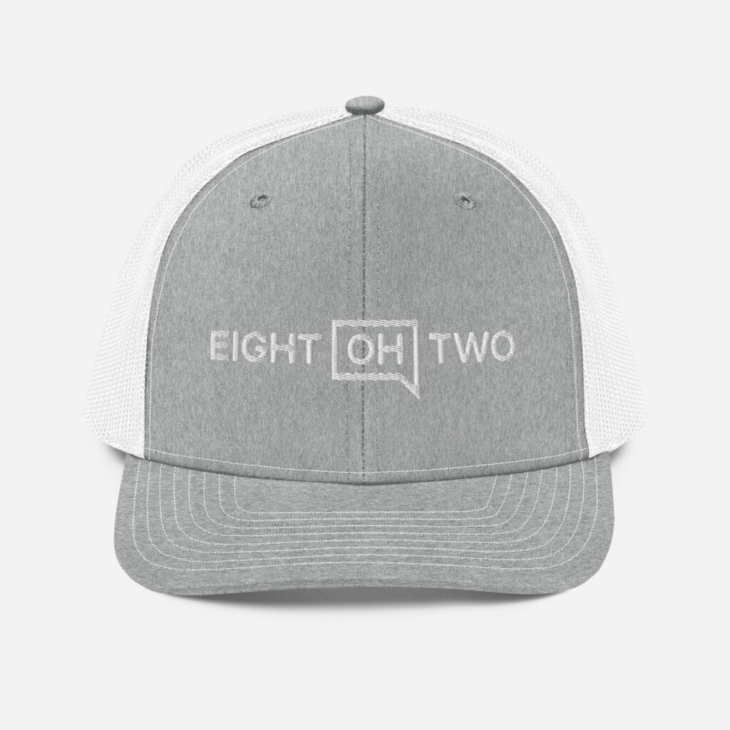 Eight Oh Two – Trucker Cap – White Logo