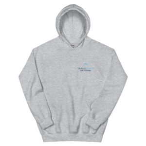 TravelBoom - Unisex Hoodie - Blue Logo