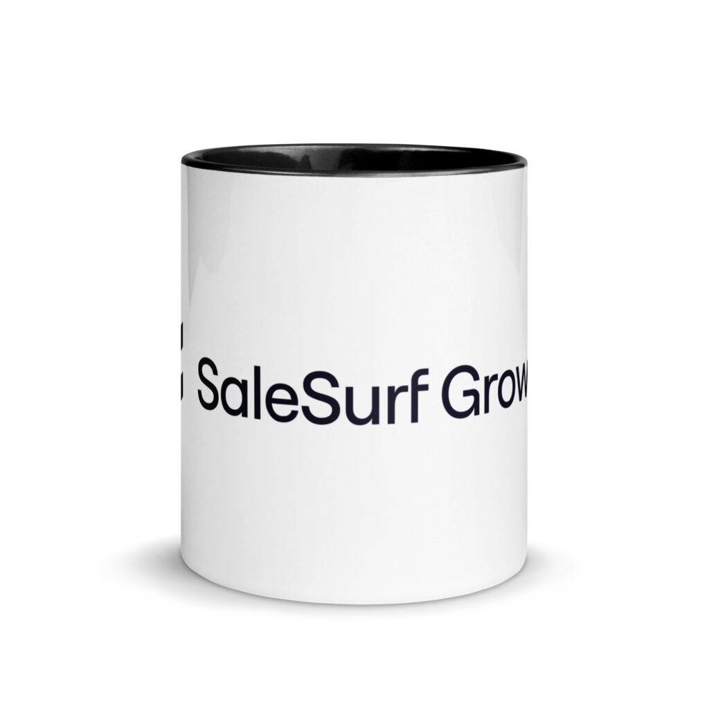 SaleSurf – Mug with Color Inside – Black
