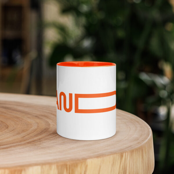 Brandon - Mug with Color Inside - Orange - Image 2