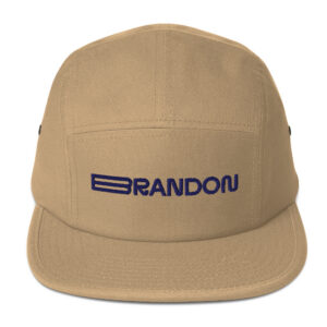 Brandon – Five Panel Cap – Navy Logo