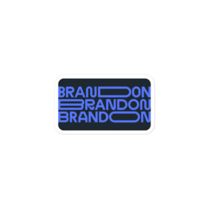 Brandon – Bubble-free stickers – Navy/Blue