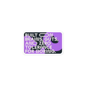 Brandon – Bubble-free stickers – Motto – Navy/Purple
