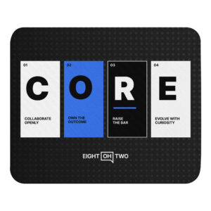 Eight Oh Two – Core Values – Mouse pad